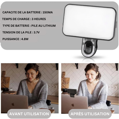 Lampe à Selfie Rechargeable